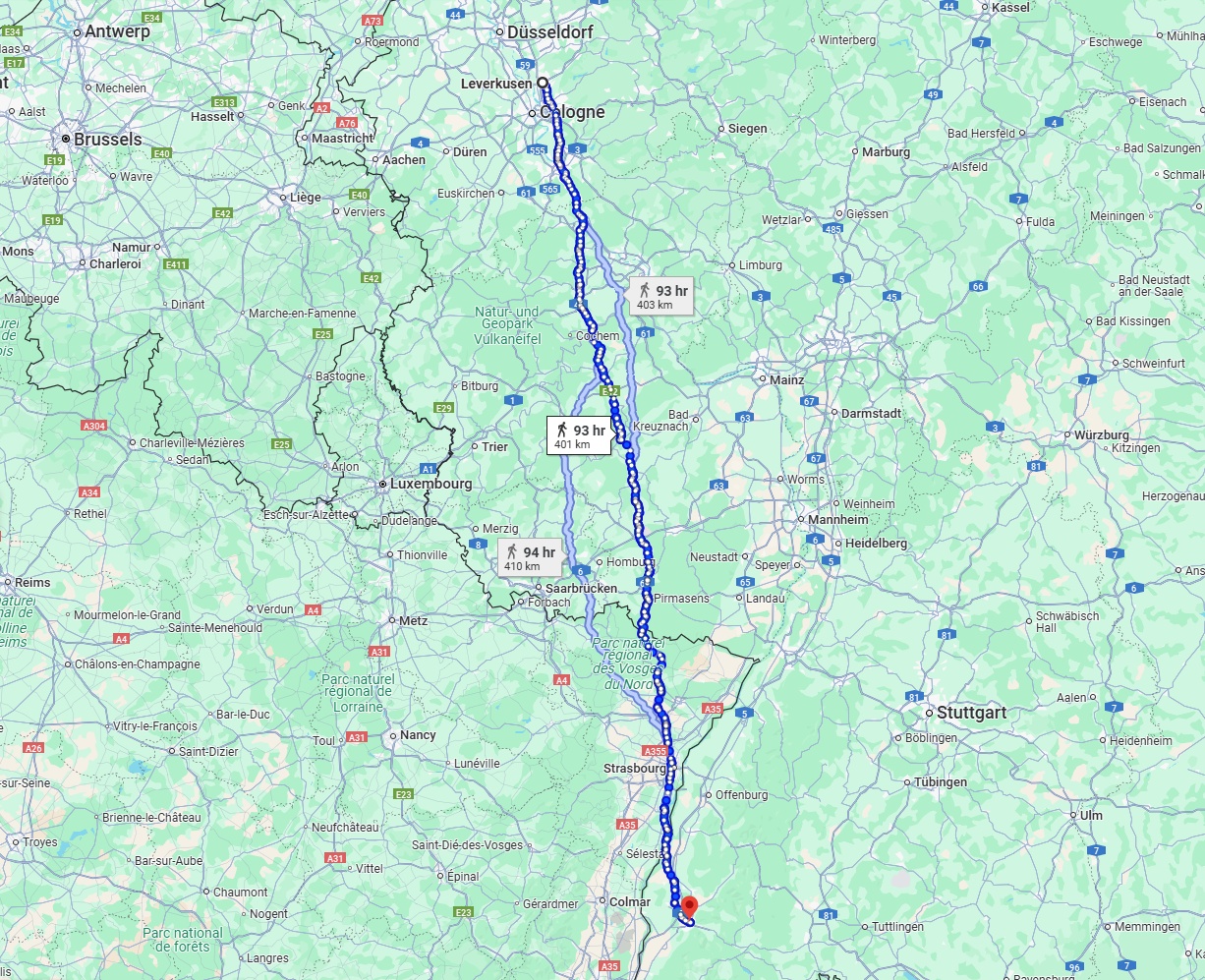 Anreise von Leverkusen Zu Freiburg im Breisgau Über 