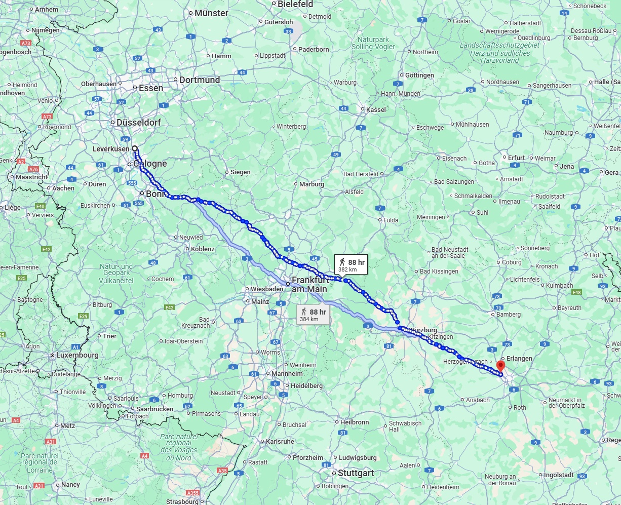 Anreise von Leverkusen Zu Fürth Über 