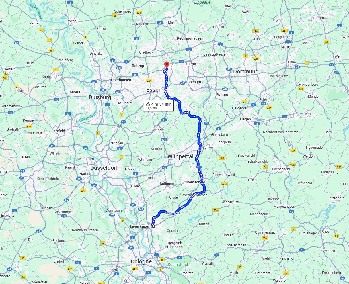 Anreise von Leverkusen Zu Gelsenkirchen Über 