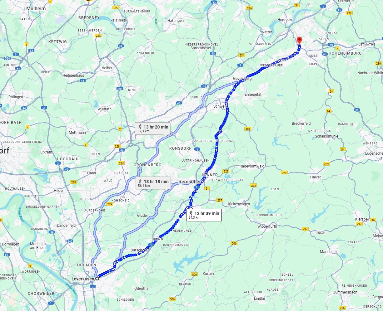 Anreise von Leverkusen Zu Hagen Über 