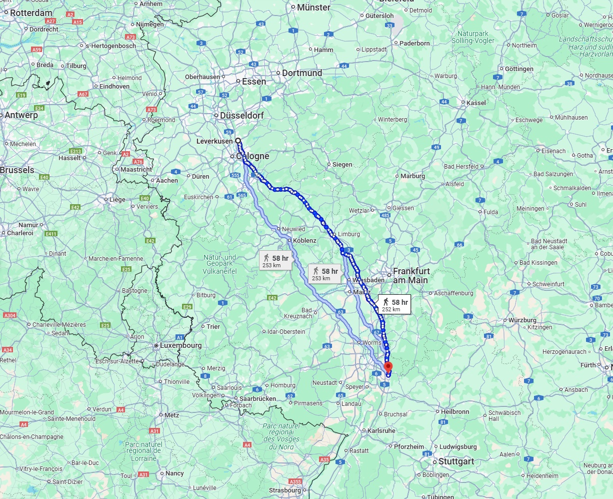 Anreise von Leverkusen Zu Heidelberg Über 