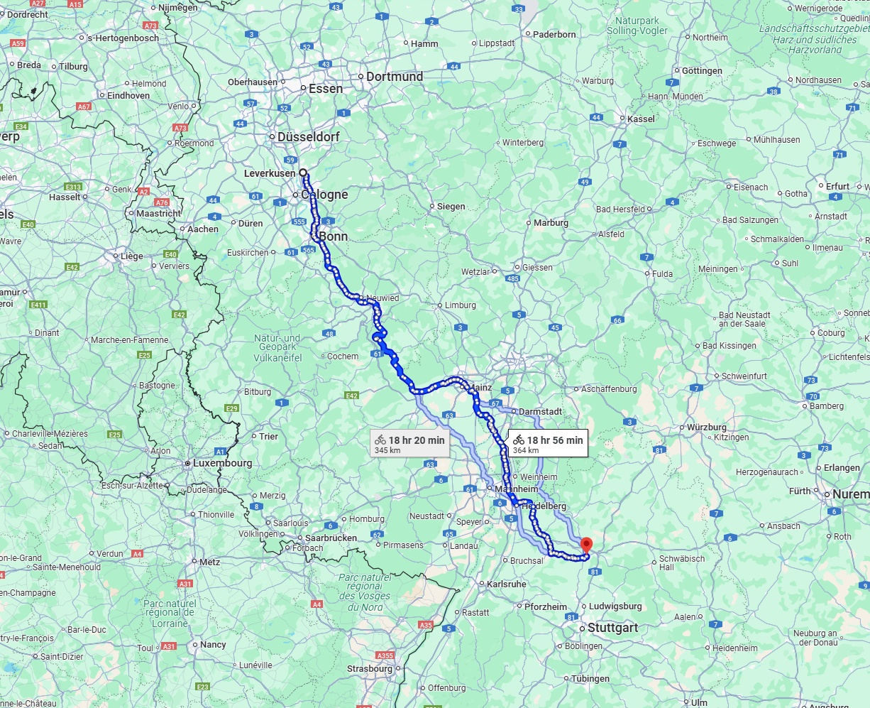Anreise von Leverkusen Zu Heilbronn Über 