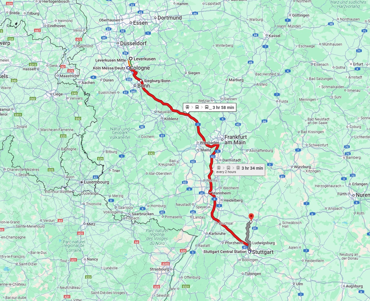 Anreise von Leverkusen Zu Heilbronn Über 