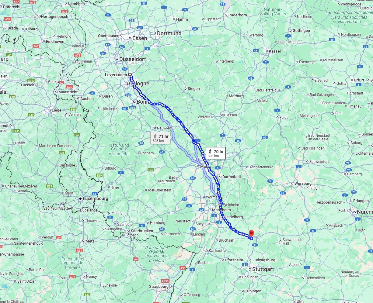 Anreise von Leverkusen Zu Heilbronn Über 