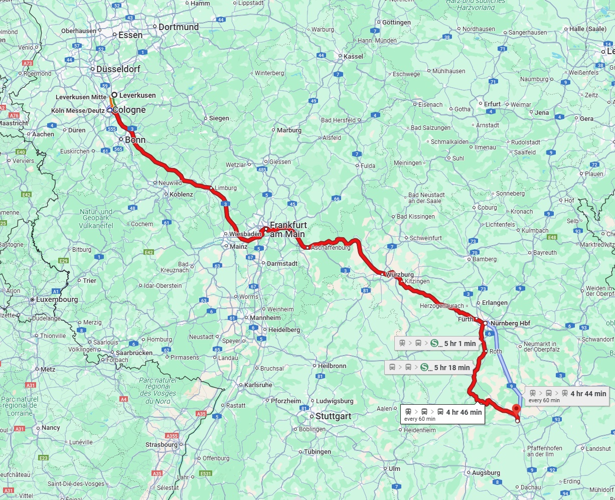 Anreise von Leverkusen Zu Ingolstadt Über 