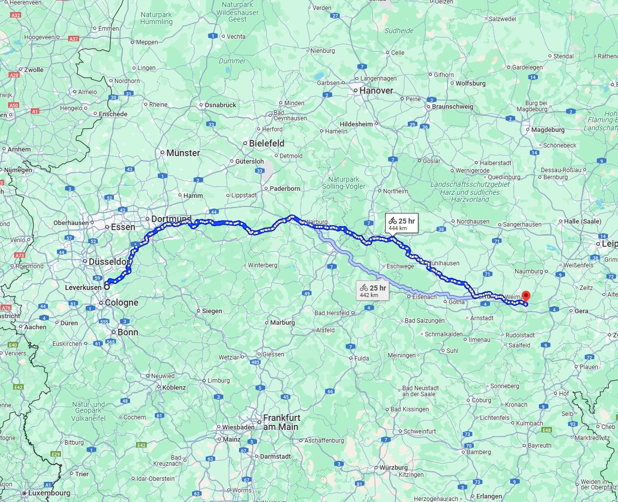 Anreise von Leverkusen Zu Jena Über 