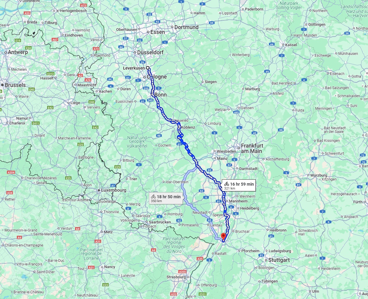 Anreise von Leverkusen Zu Karlsruhe Über 