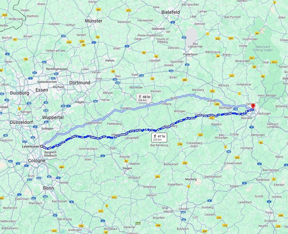 Anreise von Leverkusen Zu Kassel Über 