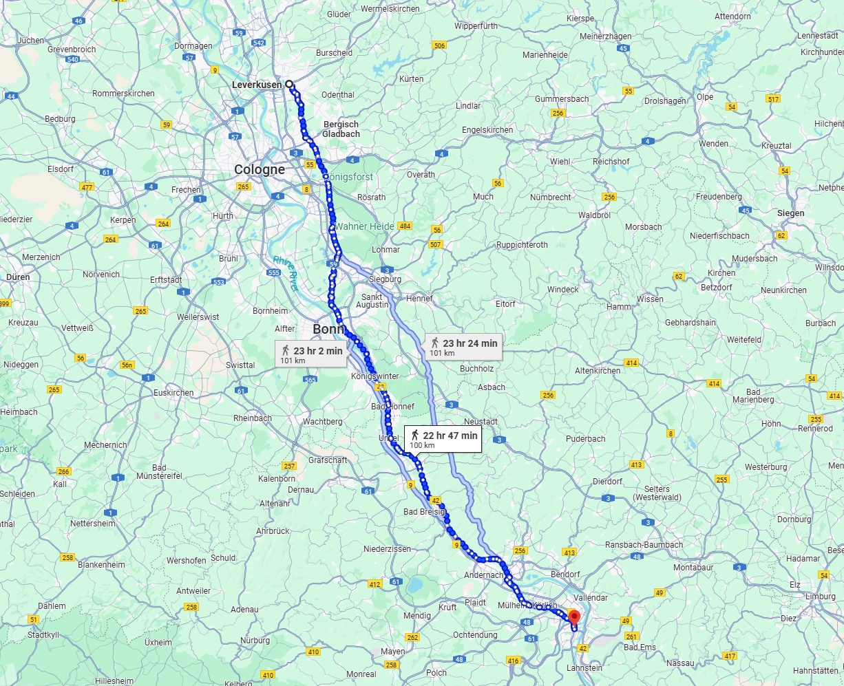 Anreise von Leverkusen Zu Koblenz Über 