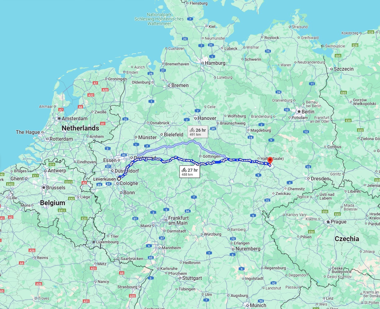 Anreise von Leverkusen Zu Leipzig Über 