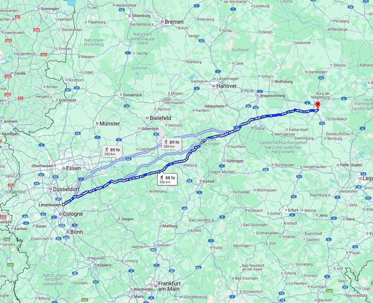 Anreise von Leverkusen Zu Magdeburg Über 
