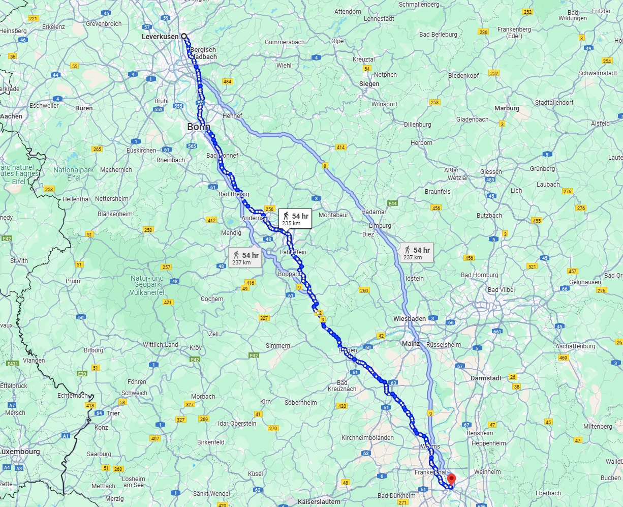 Anreise von Leverkusen Zu Mannheim Über 