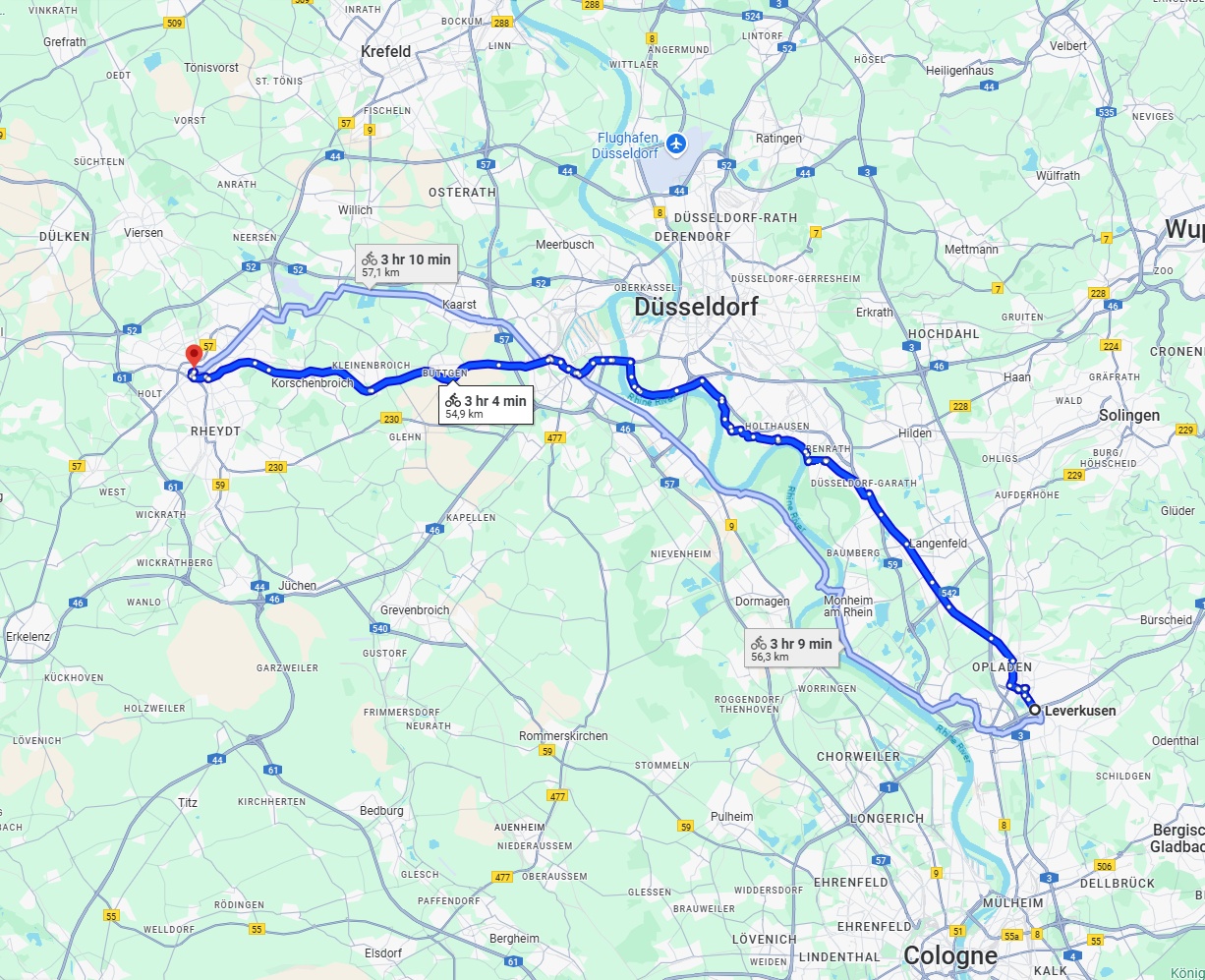 Anreise von Leverkusen Zu Mönchengladbach Über 