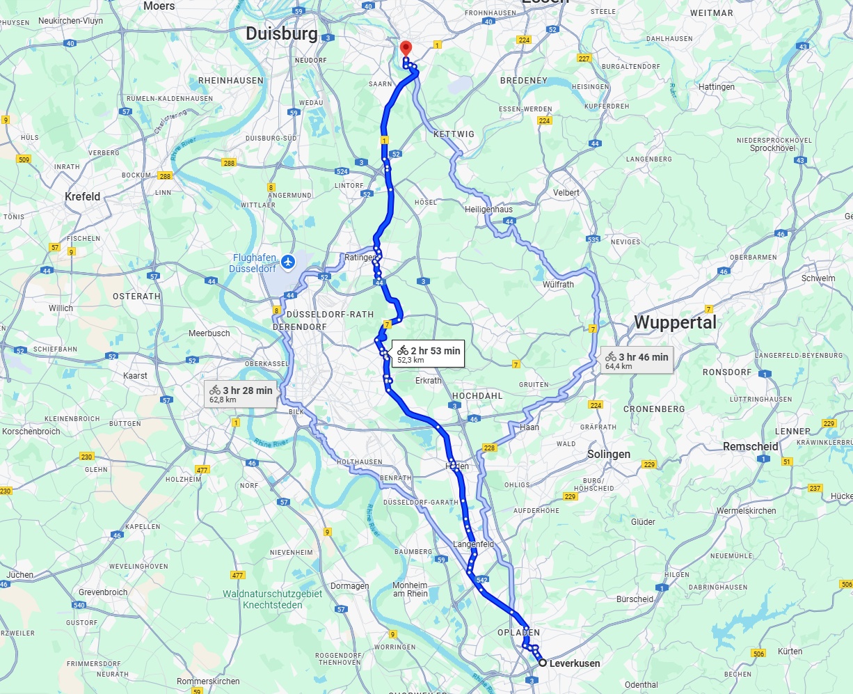 Anreise von Leverkusen Zu Mülheim an der Ruhr Über 
