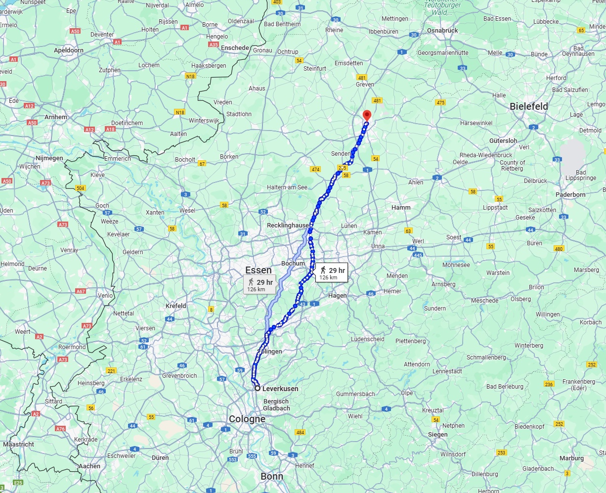 Anreise von Leverkusen Zu Münster Über 