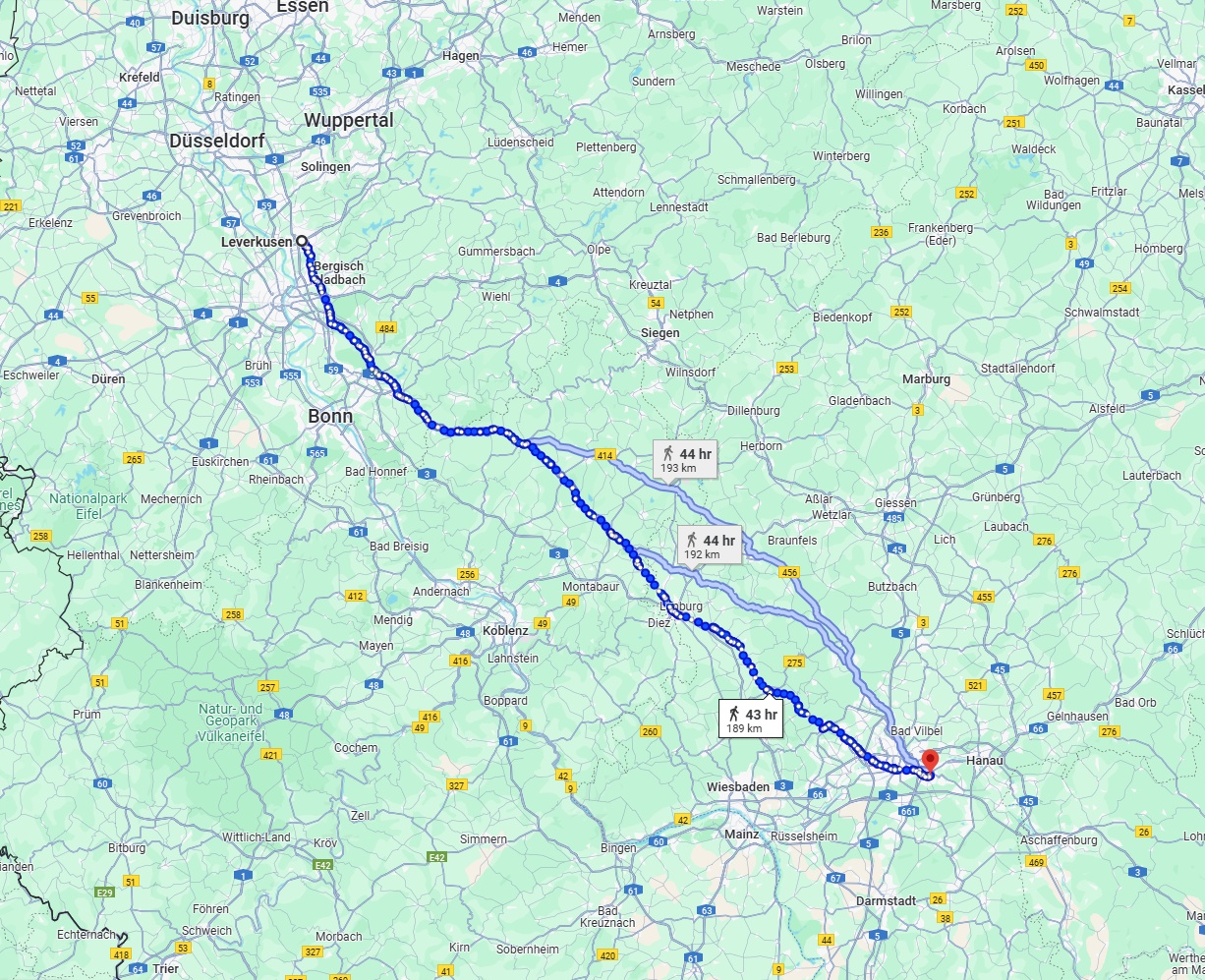 Anreise von Leverkusen Zu Offenbach am Main Über 