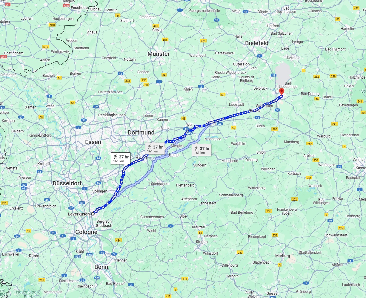 Anreise von Leverkusen Zu Paderborn Über 