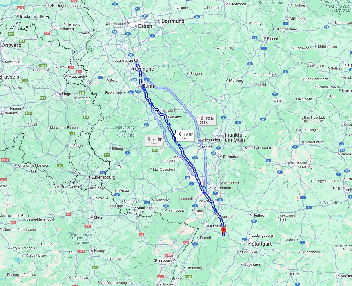 Anreise von Leverkusen Zu Pforzheim Über 