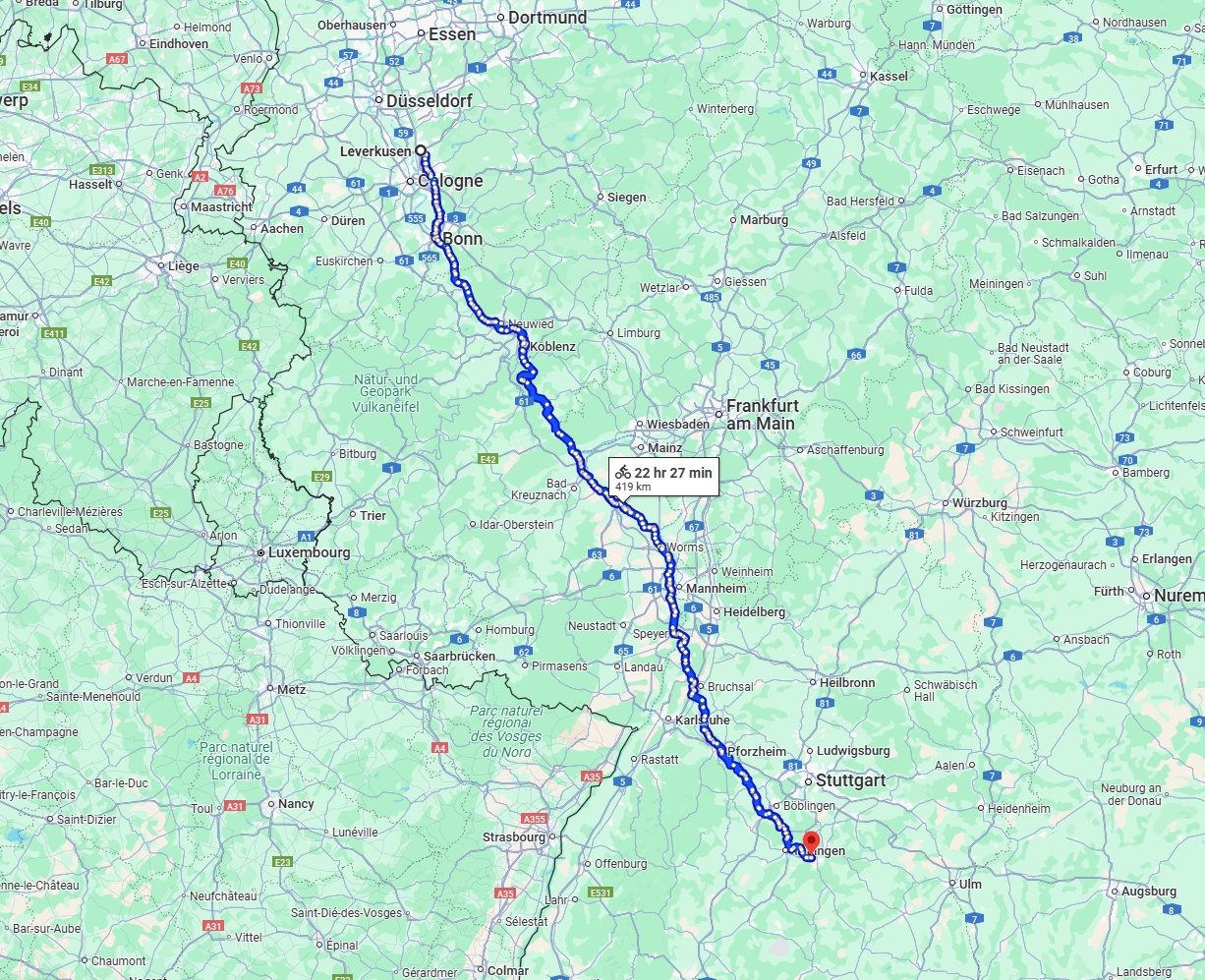 Anreise von Leverkusen Zu Reutlingen Über 