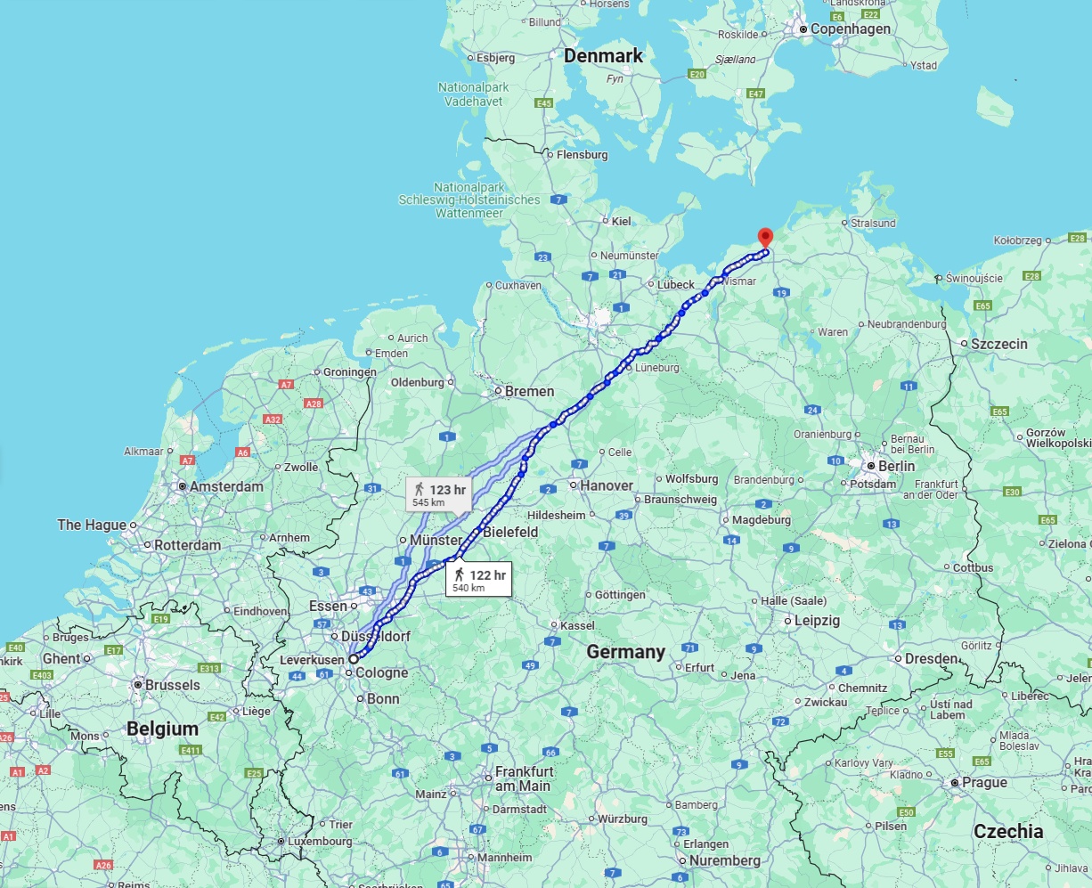 Anreise von Leverkusen Zu Rostock Über 