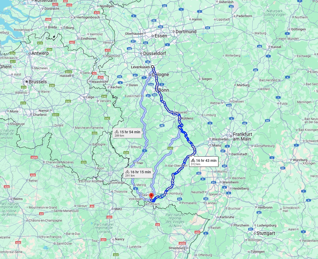 Anreise von Leverkusen Zu Saarbrücken Über 