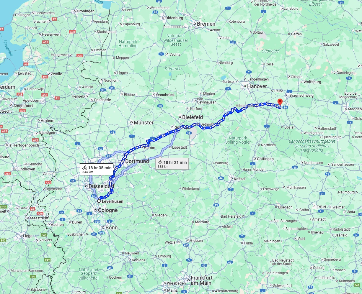 Anreise von Leverkusen Zu Salzgitter Über 