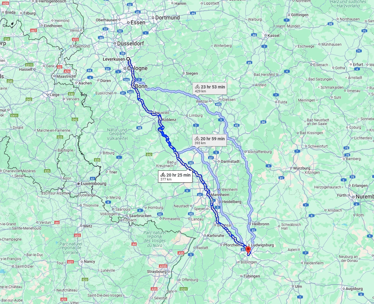 Anreise von Leverkusen Zu Stuttgart Über 