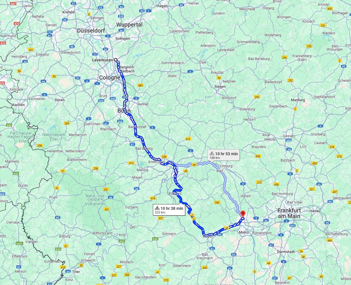 Anreise von Leverkusen Zu Wiesbaden Über 