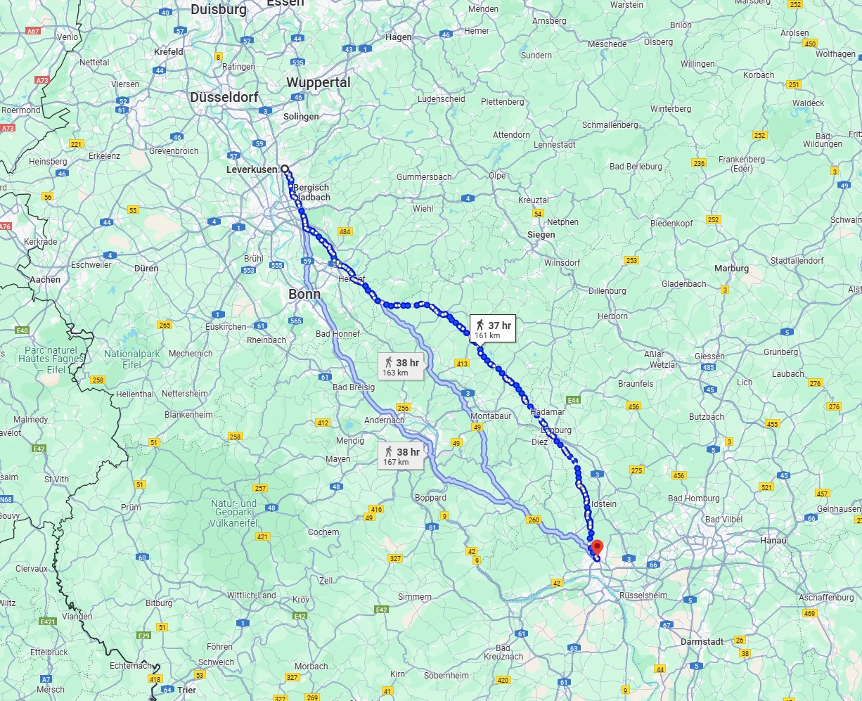 Anreise von Leverkusen Zu Wiesbaden Über 