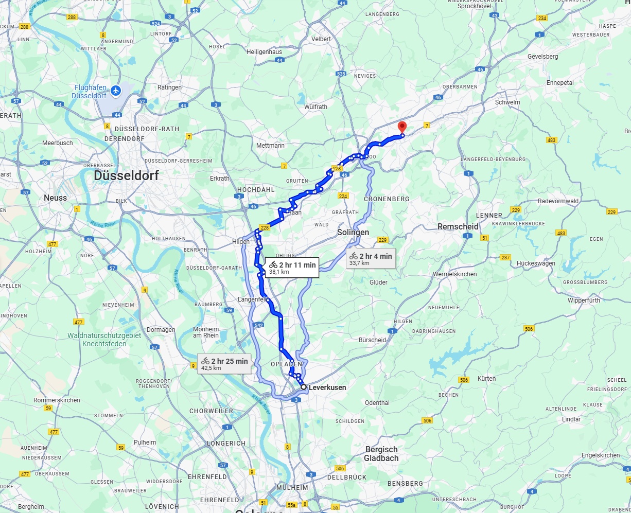 Anreise von Leverkusen Zu Wuppertal Über 