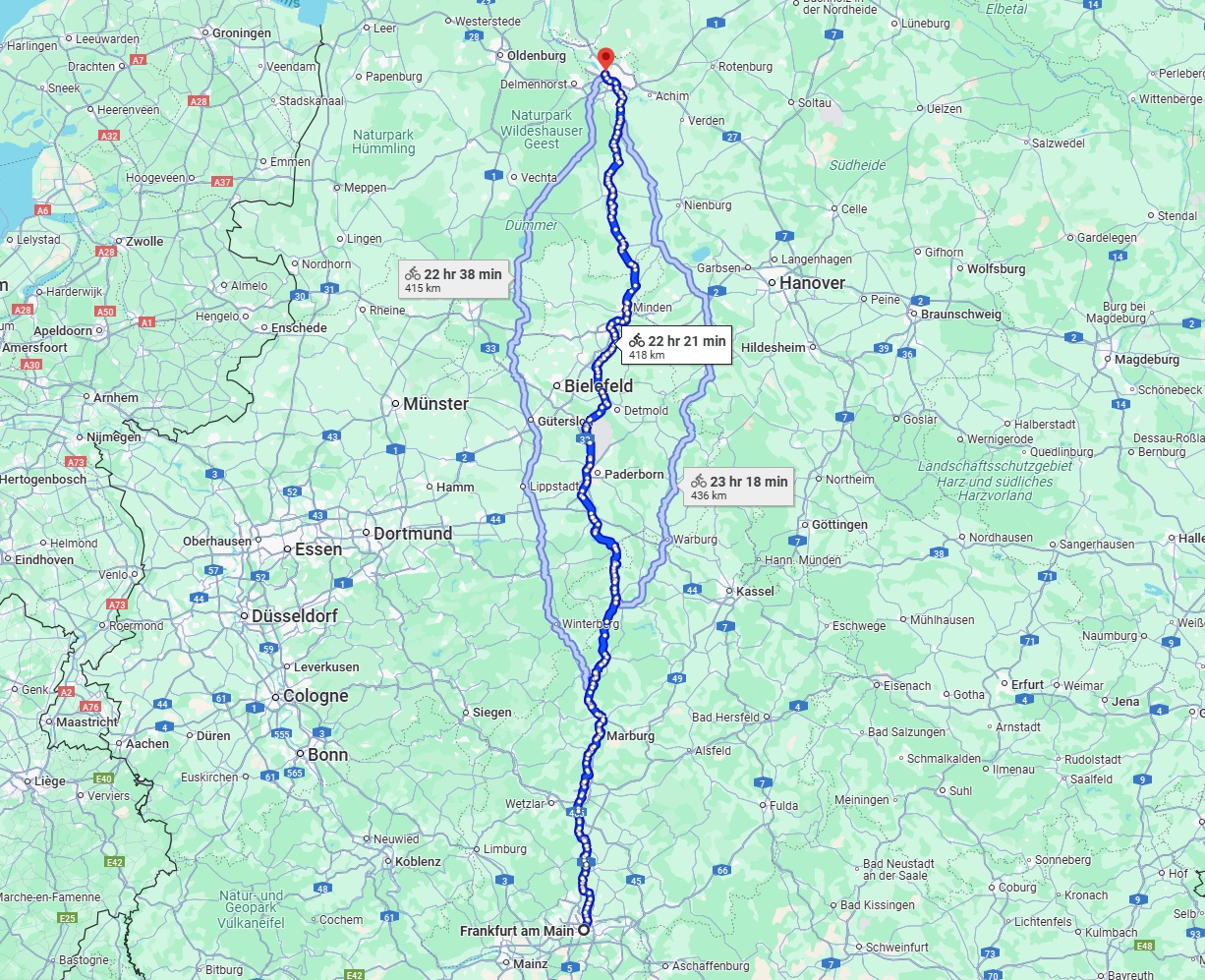 Anreise von Frankfurt am Main Zu Bremen Über 