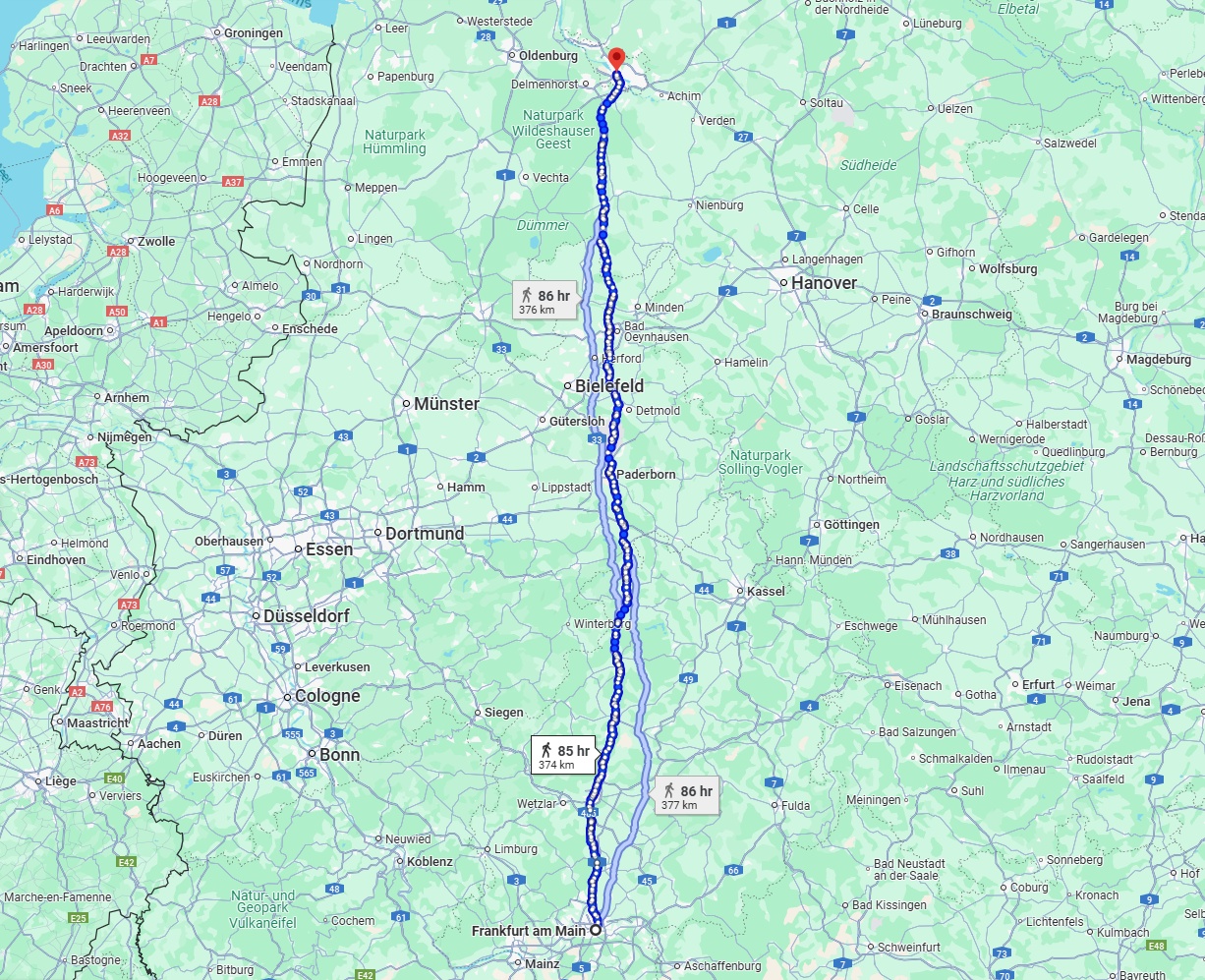 Anreise von Frankfurt am Main Zu Bremen Über 