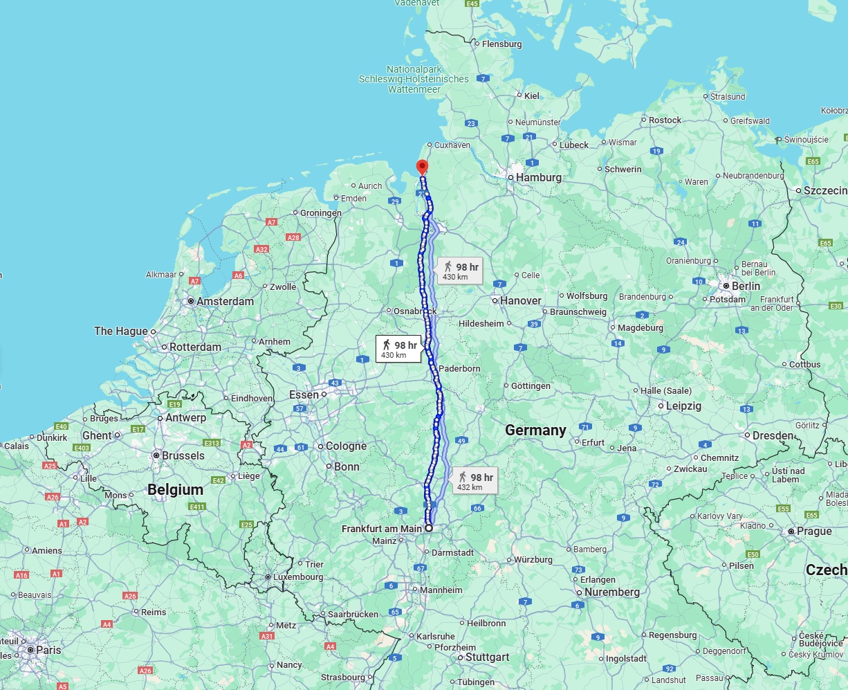 Anreise von Frankfurt am Main Zu Bremerhaven Über 