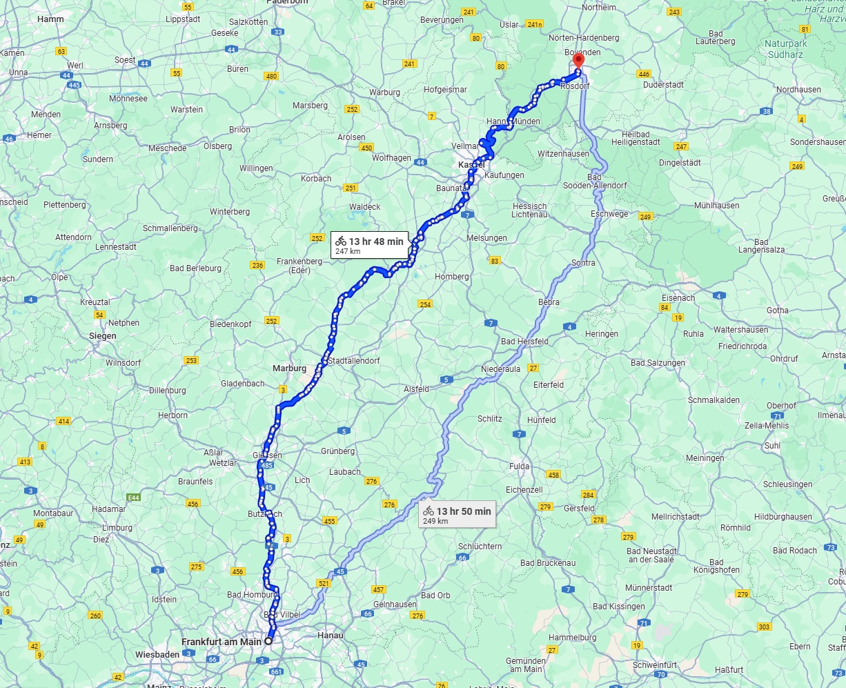 Anreise von Frankfurt am Main Zu Göttingen Über 