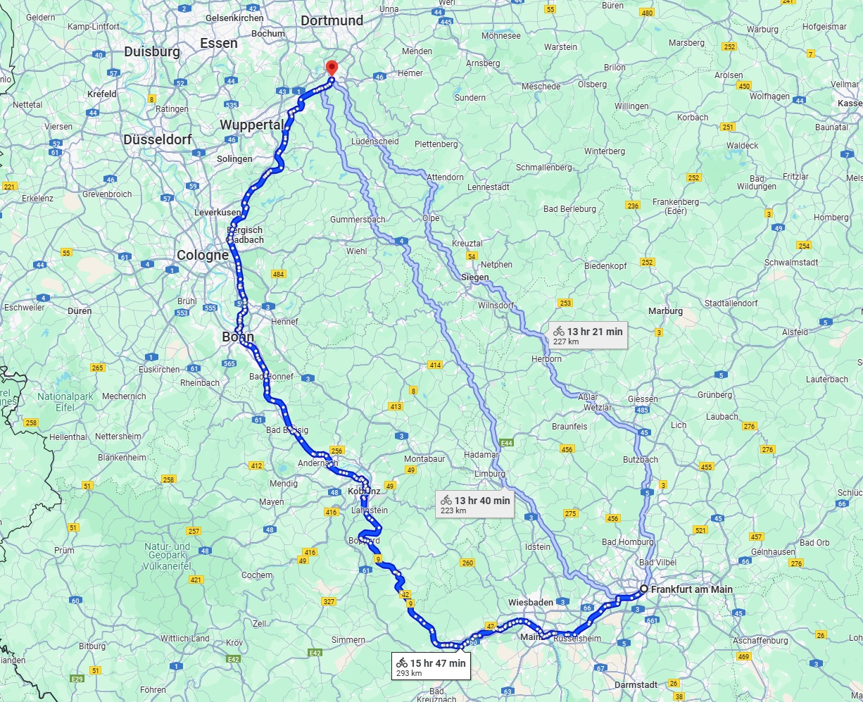 Anreise von Frankfurt am Main Zu Hagen Über 