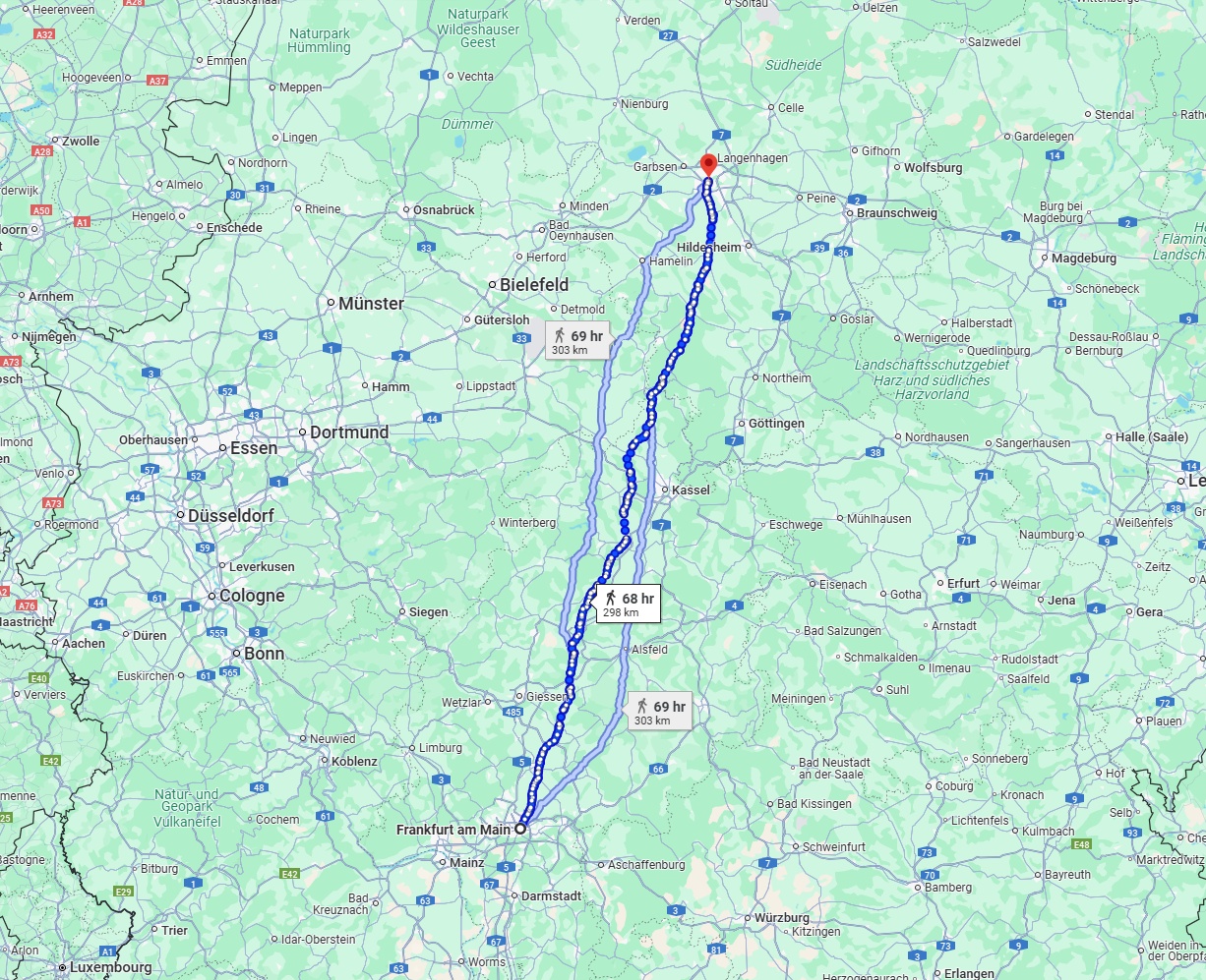 Anreise von Frankfurt am Main Zu Hannover Über 