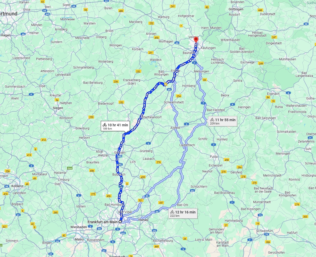 Anreise von Frankfurt am Main Zu Kassel Über 