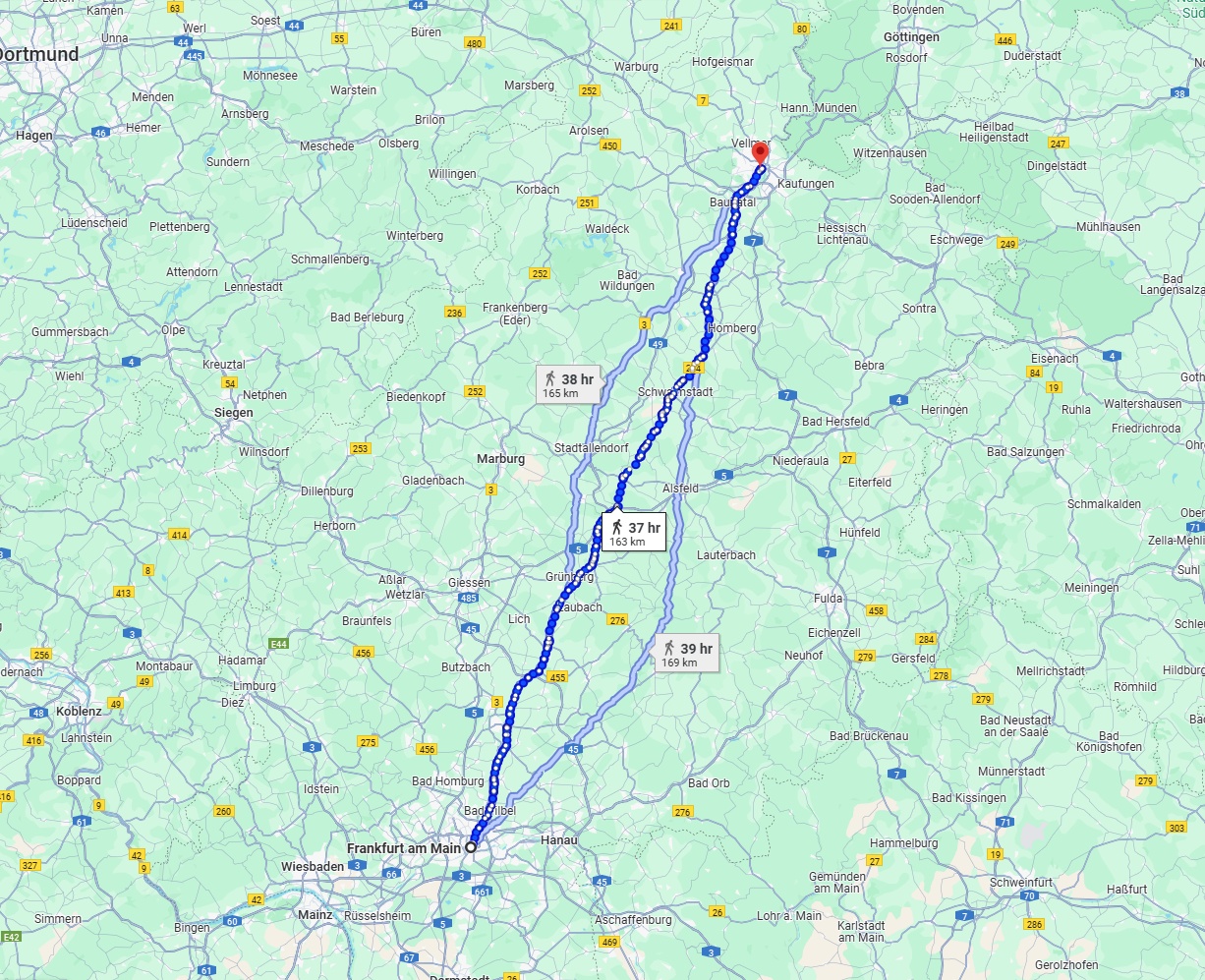 Anreise von Frankfurt am Main Zu Kassel Über 