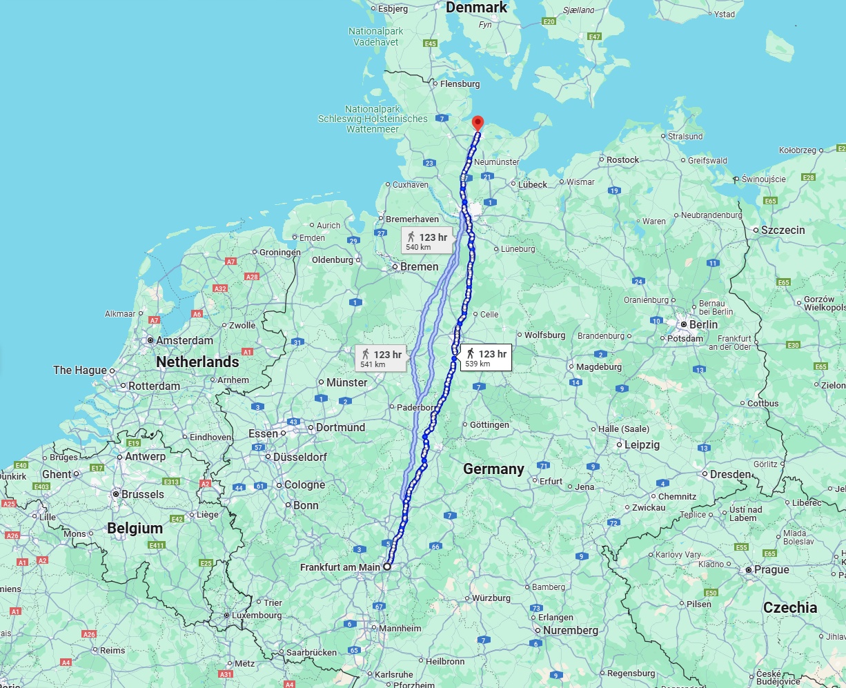 Anreise von Frankfurt am Main Zu Kiel Über 