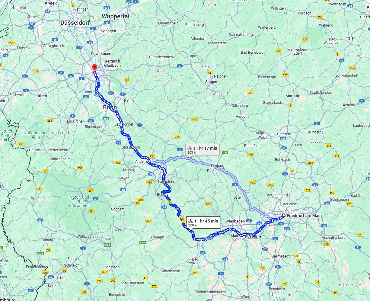 Anreise von Frankfurt am Main Zu Köln Über 