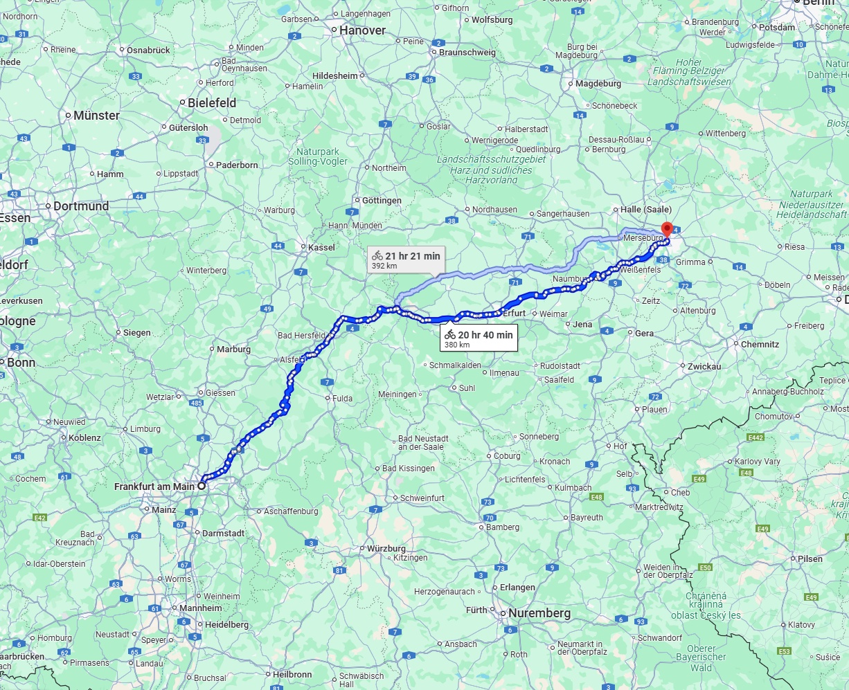 Anreise von Frankfurt am Main Zu Leipzig Über 