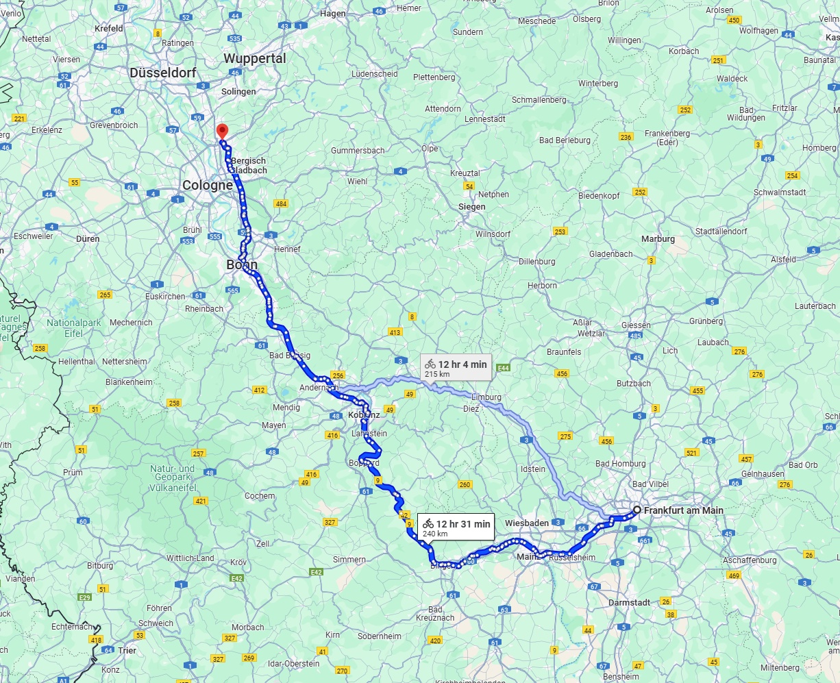 Anreise von Frankfurt am Main Zu Leverkusen Über 
