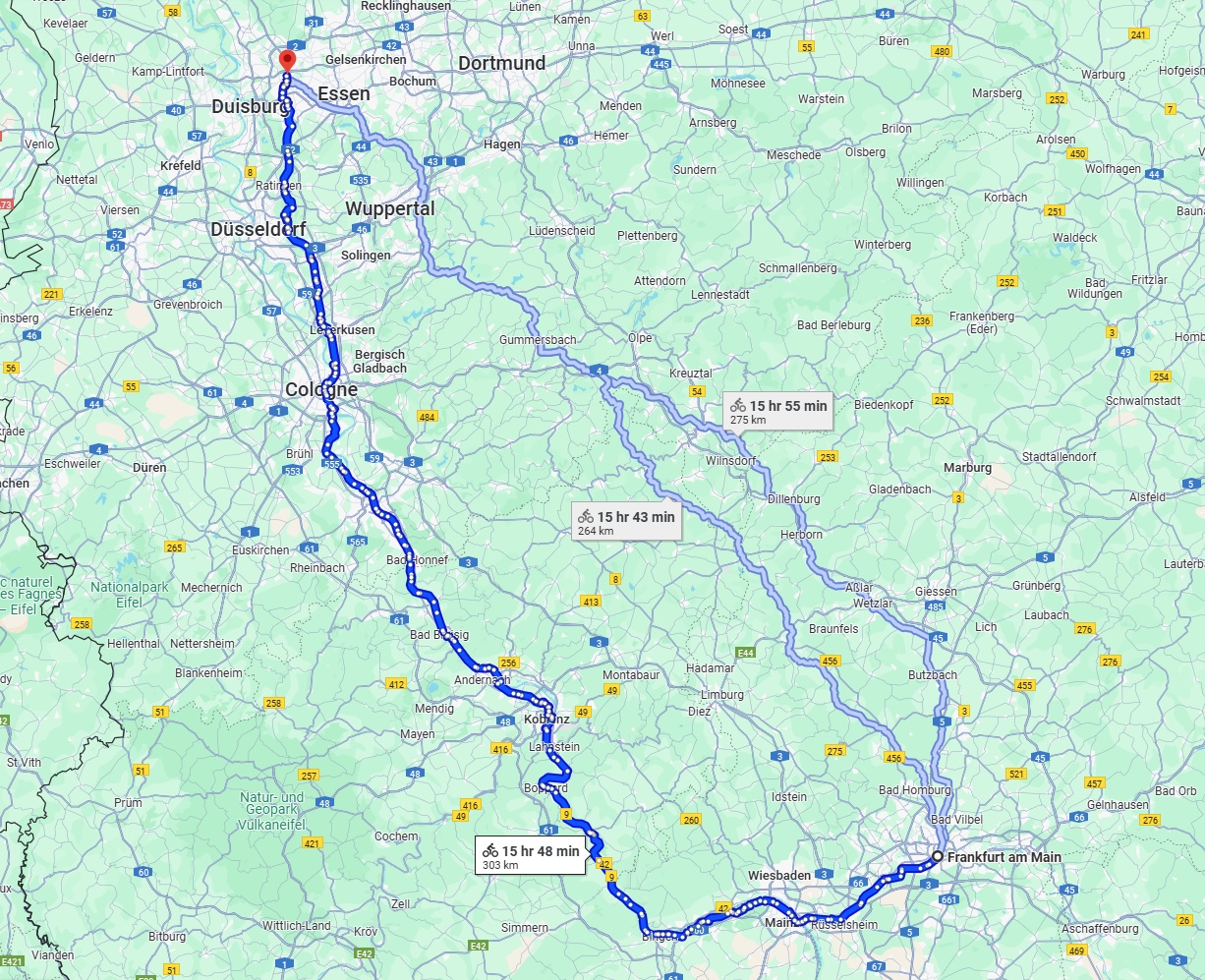 Anreise von Frankfurt am Main Zu Oberhausen Über 