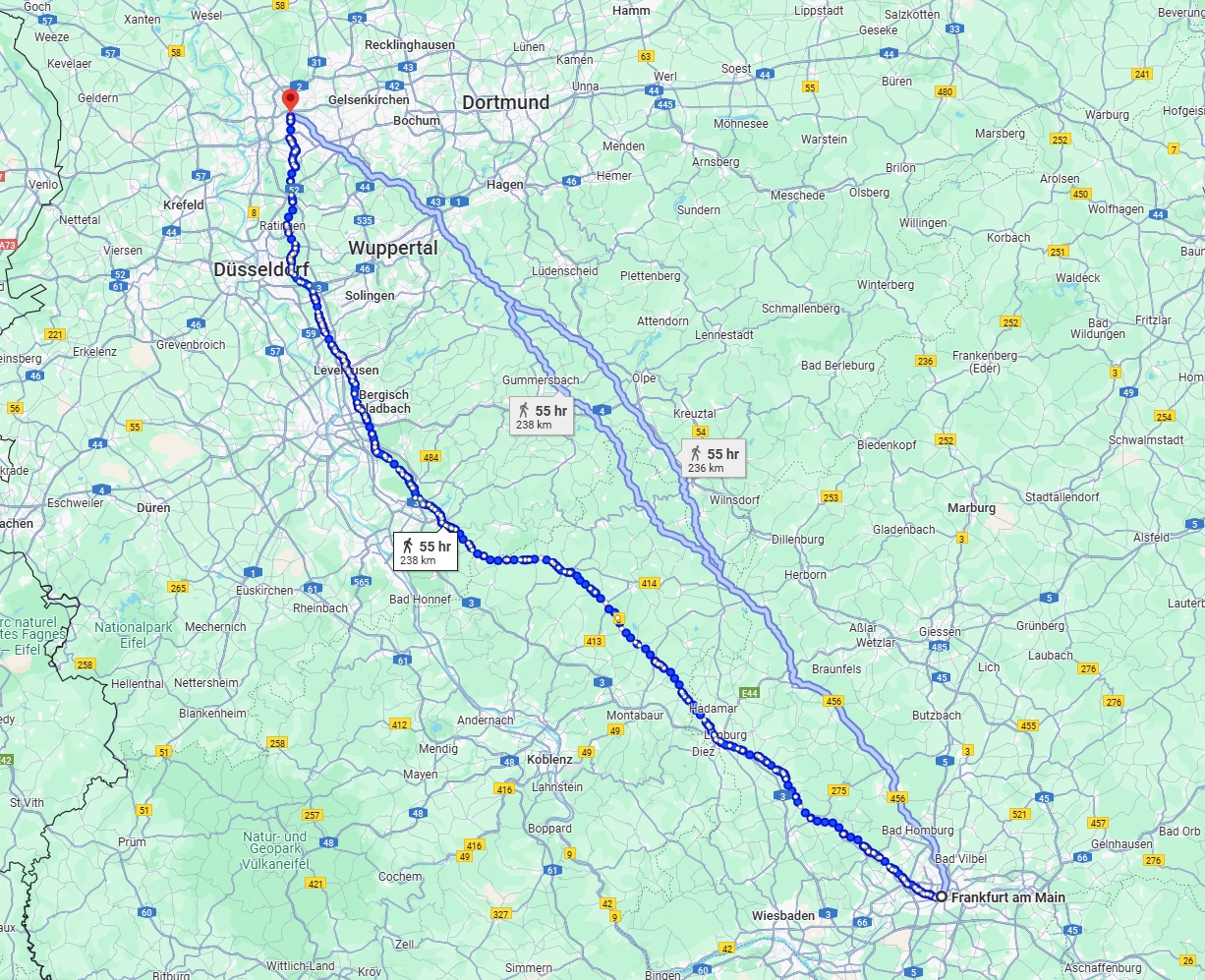 Anreise von Frankfurt am Main Zu Oberhausen Über 