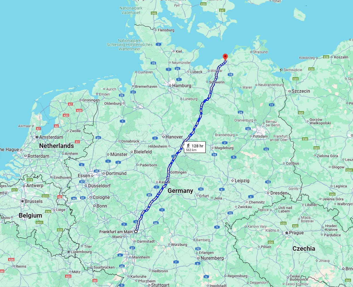 Anreise von Frankfurt am Main Zu Rostock Über 