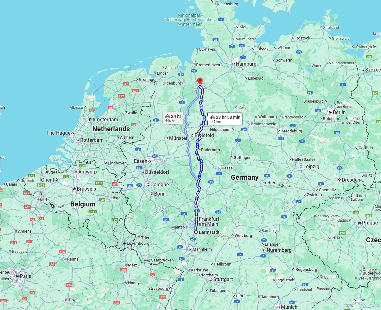 Anreise von Darmstadt Zu Bremen Über 