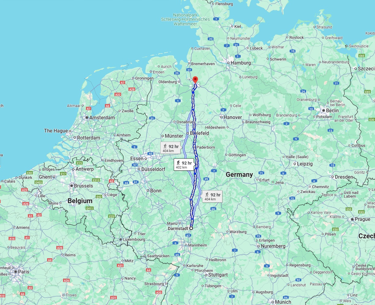 Anreise von Darmstadt Zu Bremen Über 