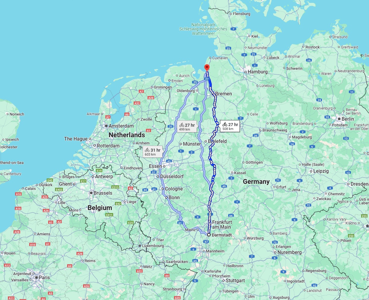 Anreise von Darmstadt Zu Bremerhaven Über 