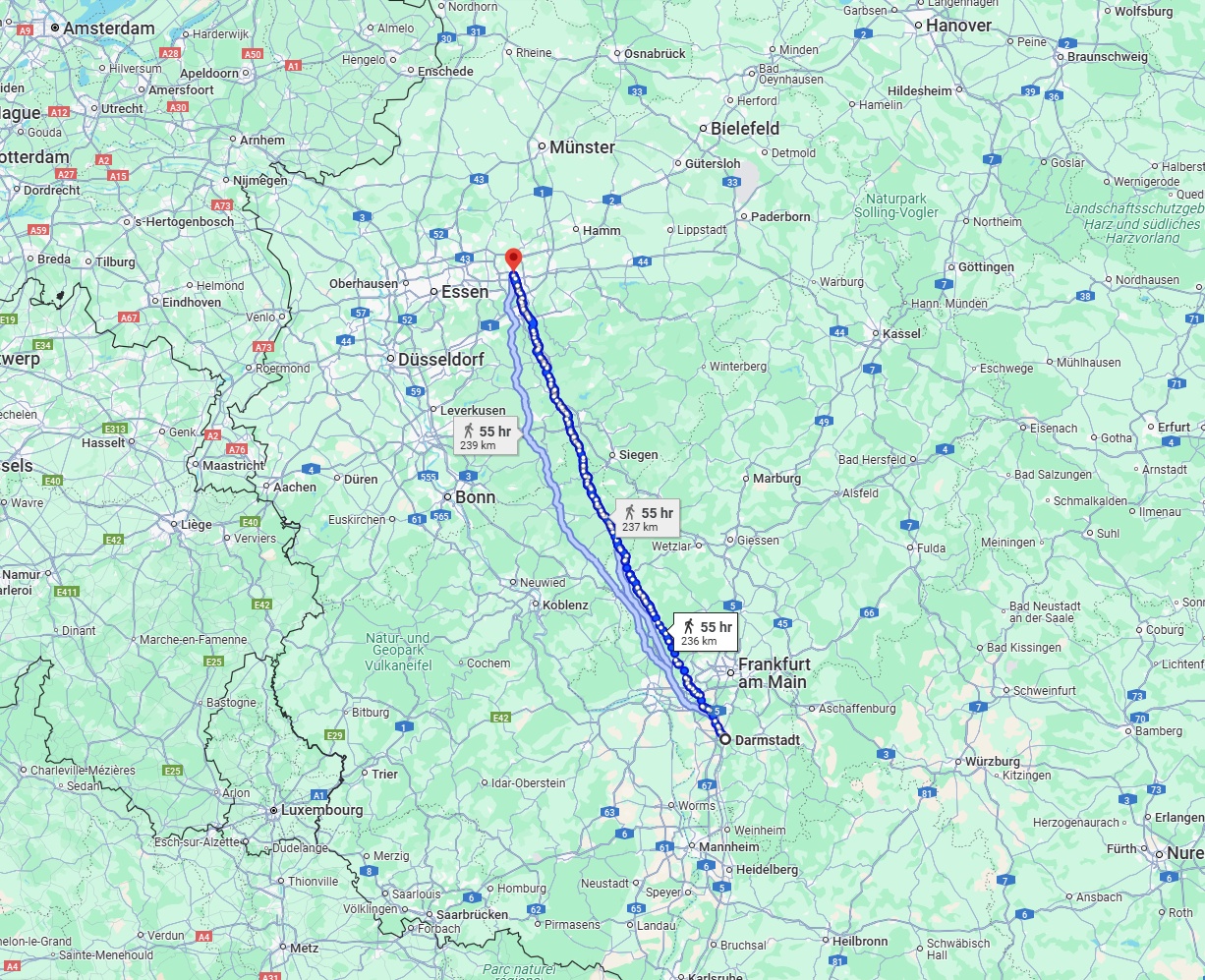 Anreise von Darmstadt Zu Dortmund Über 