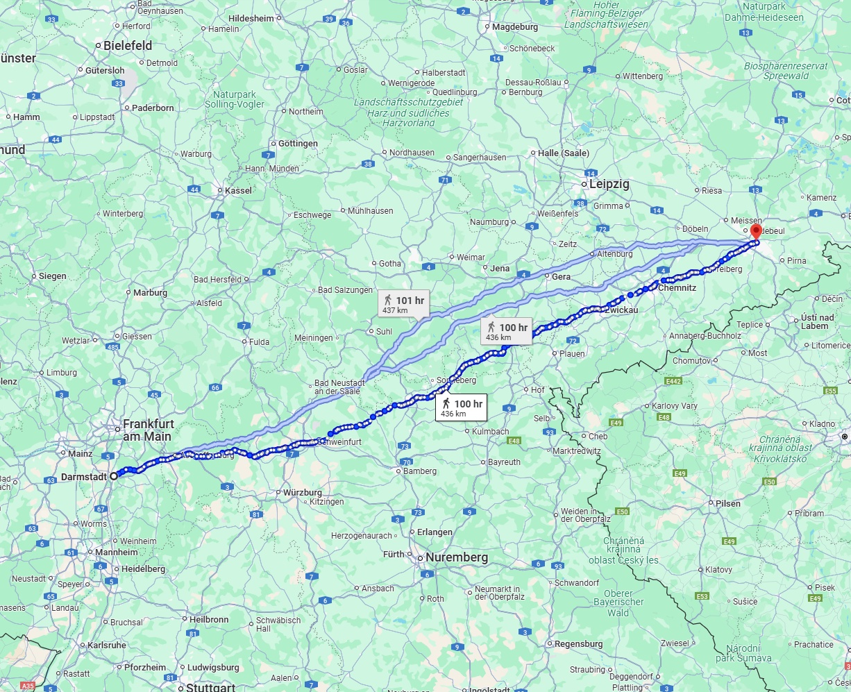 Anreise von Darmstadt Zu Dresden Über 